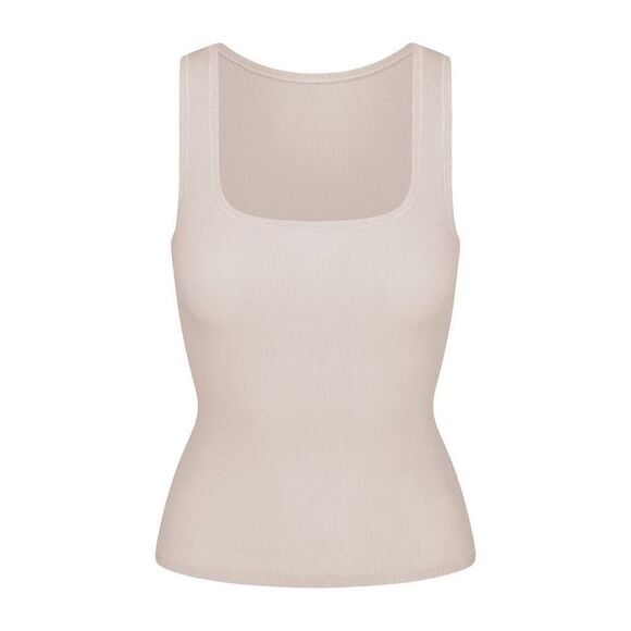 Skims Cotton Rib Long Tank Defect - Picture 12 of 16